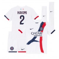 Paris Saint-Germain Achraf Hakimi #2 Bortaställ Barn 2024-25 Korta ärmar (+ Korta byxor)